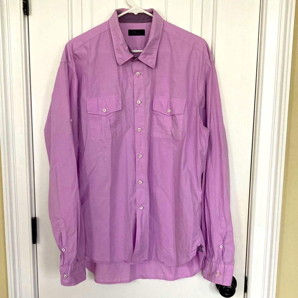 Zara Men’s Super Stylish Button Down Shirt Sz XXL